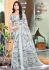 Vamika Vol 2 By Kashvi Dull Moss Viscose Daily Wear Saree Wholesalers In Surat